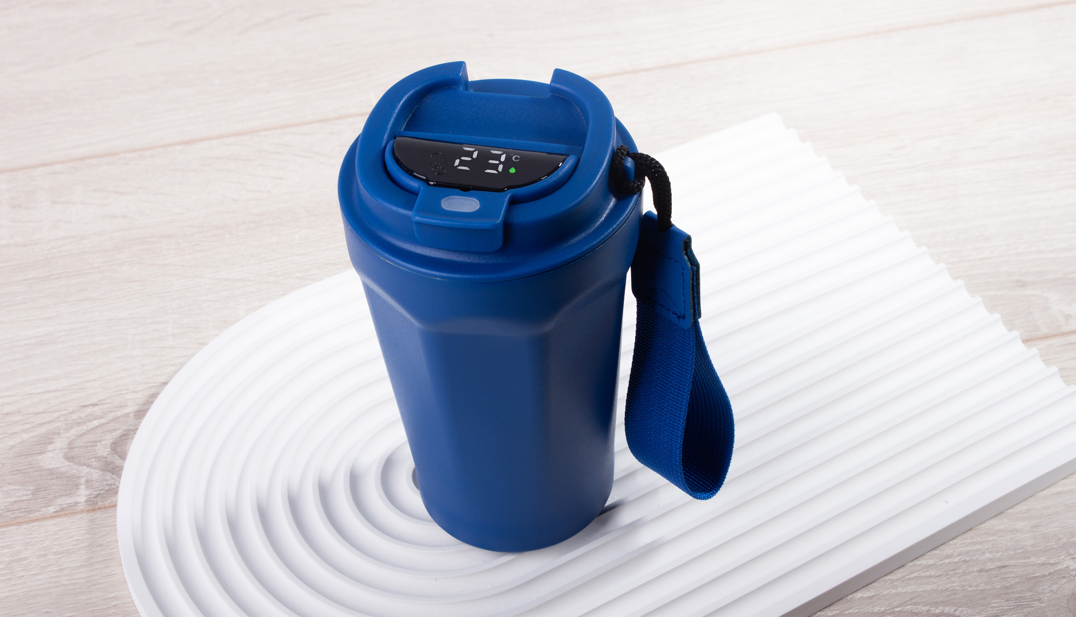 Термостакан "Legend" 390 мл с индикацией температуры, покрытие пудра Термостакан "Legend" 390 мл с индикацией температуры, покрытие пудра