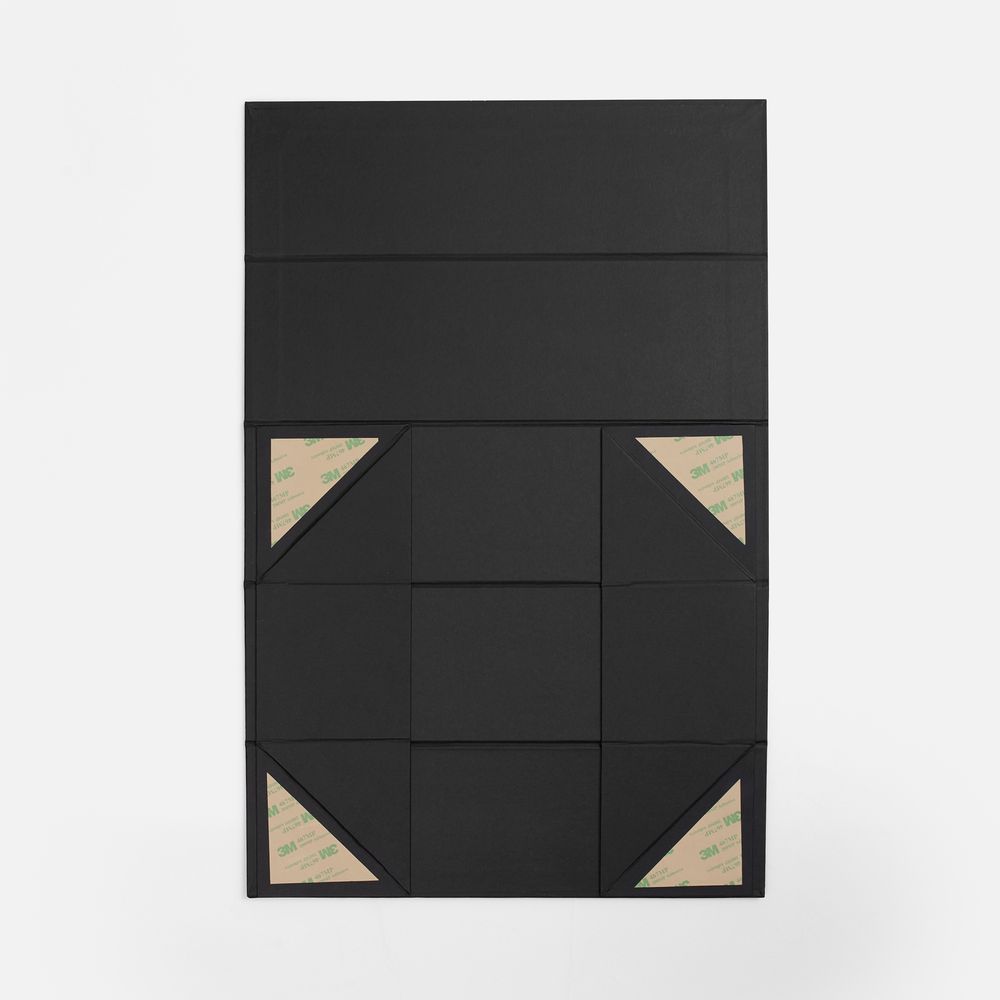 Коробка складная под бутылку Color Jacket Fold, черная