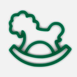 Подвеска «Лошадка-качалка», 3D-печать, зеленая