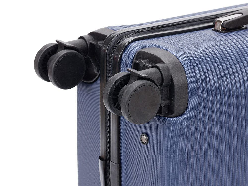 Чемодан TORBER Onego, синий, ABS-пластик, 59,5 х 39,5 х 24 см, 46 л