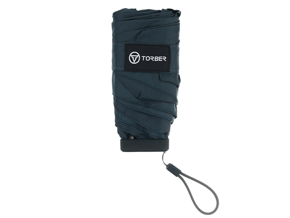 Зонт складной женский TORBER, механика, 5 сложений, синий, каркас алюминий, эпонж, пластиковая ручка, диаметр 91 см Зонт складной женский TORBER, механика, 5 сложений, синий, каркас алюминий, эпонж, пластиковая ручка, диаметр 91 см