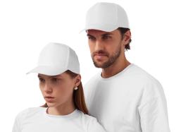 Бейсболка Poly 5-ти панельная 120 гр, белый Бейсболка Poly 5-ти панельная 120 гр, белый