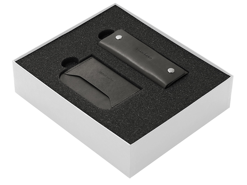 Подарочный набор Long River: картхолдер, ключница, белая коробка