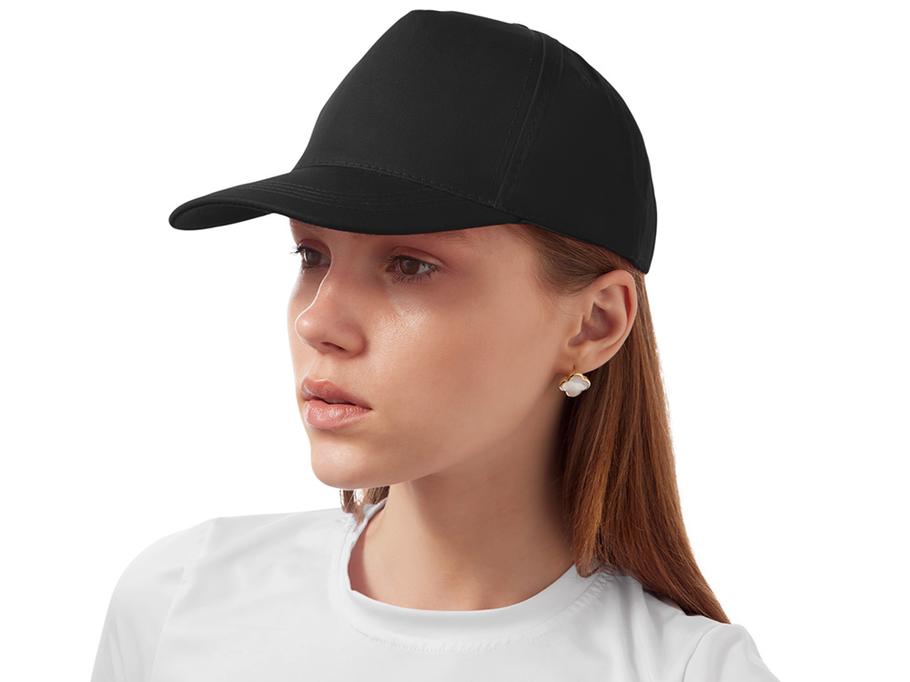 Бейсболка Мемфис 230 5-панельная, цвет черный