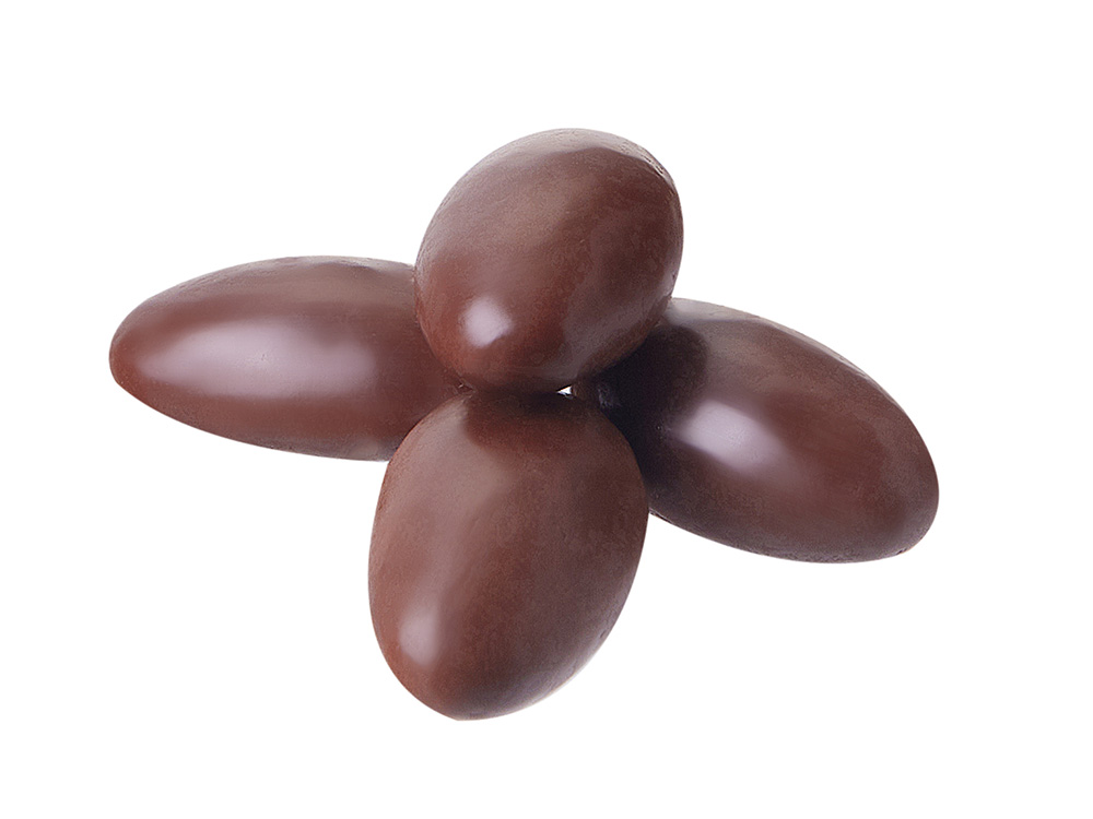 Миндаль в молочной шоколадной глазури, 140 гр