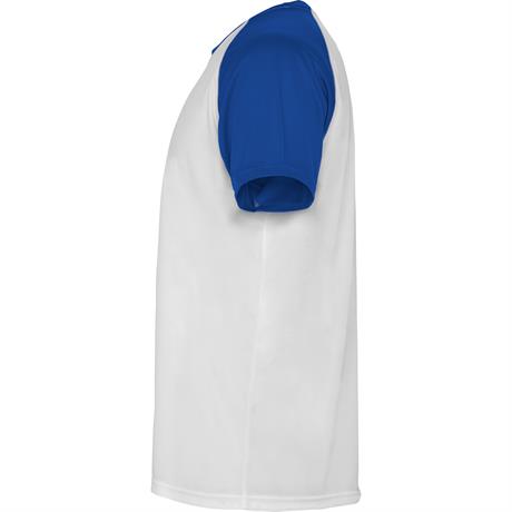 Спортивная футболка INDIANAPOLIS мужская, БЕЛЫЙ/КОРОЛЕВСКИЙ СИНИЙ 2XL