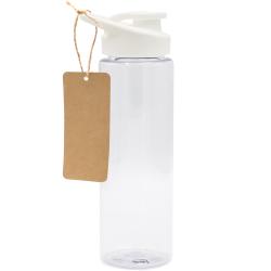 Пластиковая бутылка Ronny To Go с биркой, белая Пластиковая бутылка Ronny To Go с биркой, белая