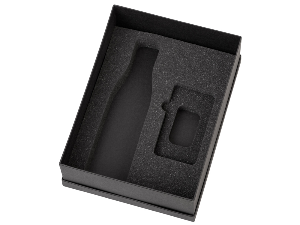 Подарочный набор с термобутылкой и повербанком С2, синий