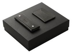 Подарочный набор Long River: картхолдер, ключница, черная коробка