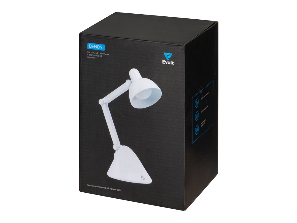 Настольный светильник с функцией беспроводной зарядки Bendy (Р)
