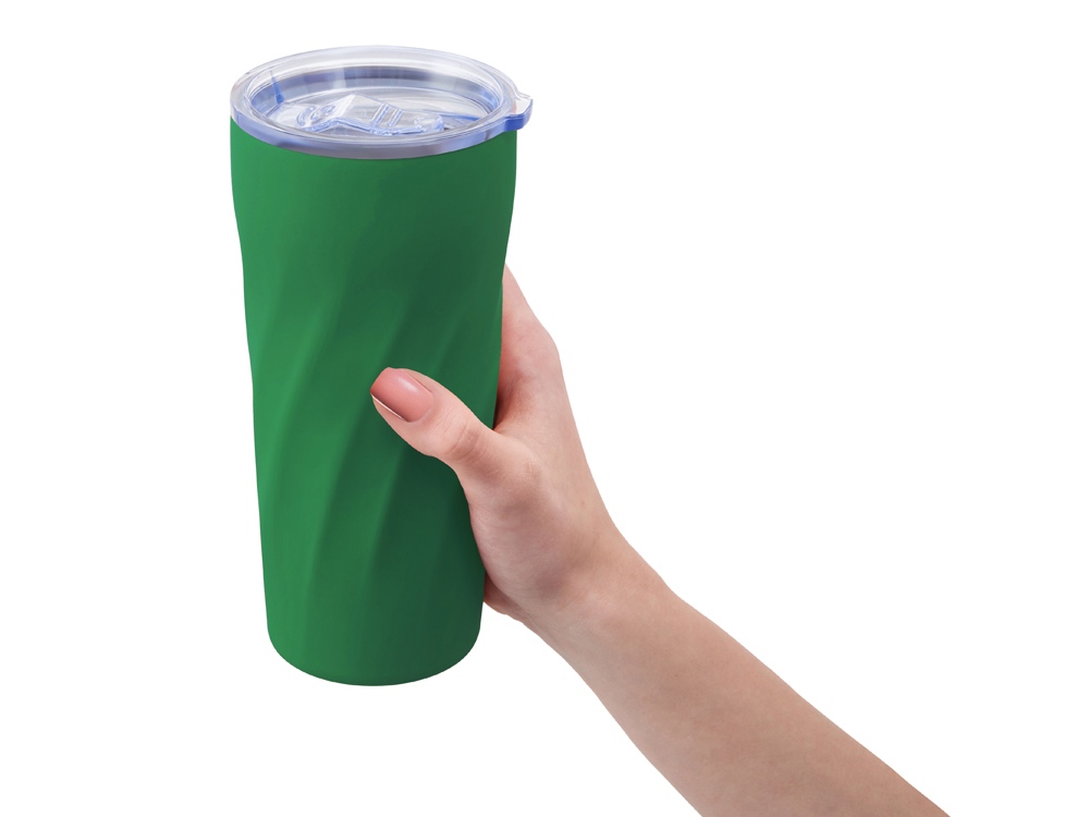 Подарочный набор FAMILY с термосом и термокружкой, зеленый