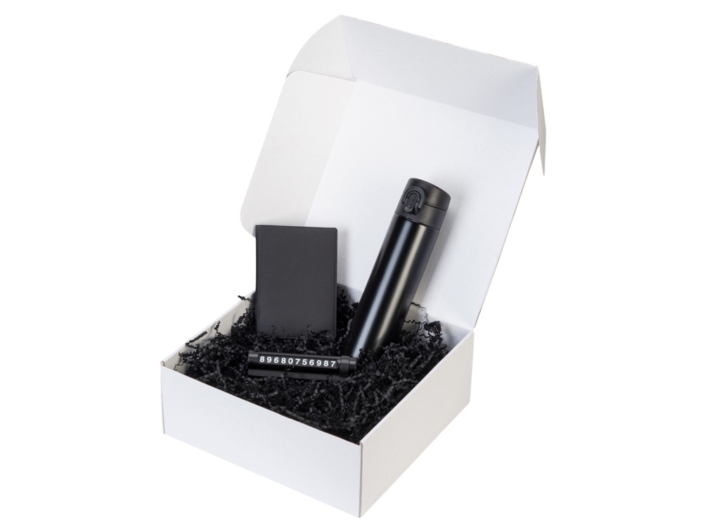 Подарочный набор Premier с термокружкой, парковочной визиткой и обложкой для документов