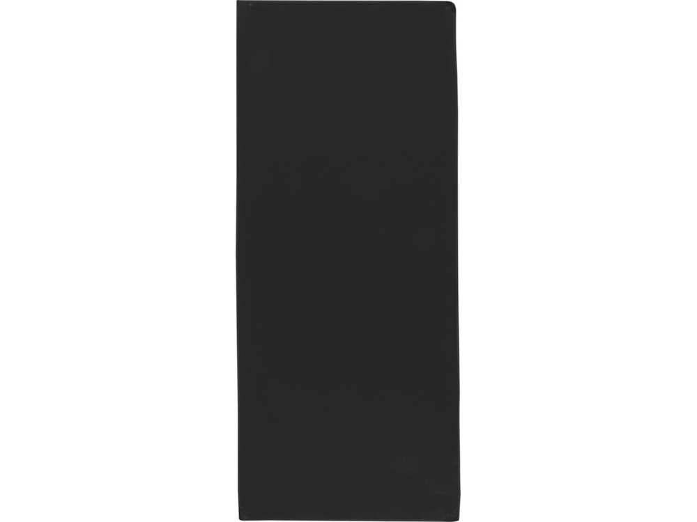 Lucas спортивное полотенце из переработанного полиэстера 30х80 см - сплошной черный