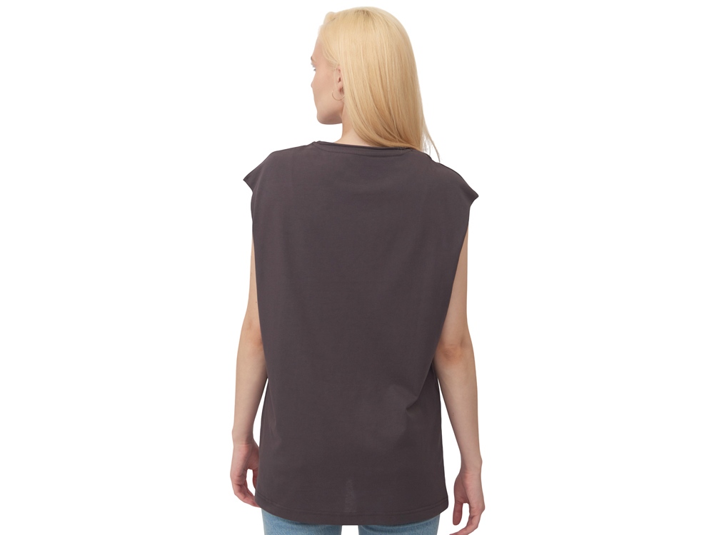 Майка оверсайз Berlin, унисекс, темно-серый