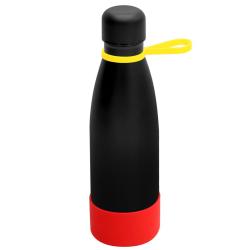 Термобутылка герметичная вакуумная Olivia To Go, чёрный/жёлтый/красный Термобутылка герметичная вакуумная Olivia To Go, чёрный/жёлтый/красный