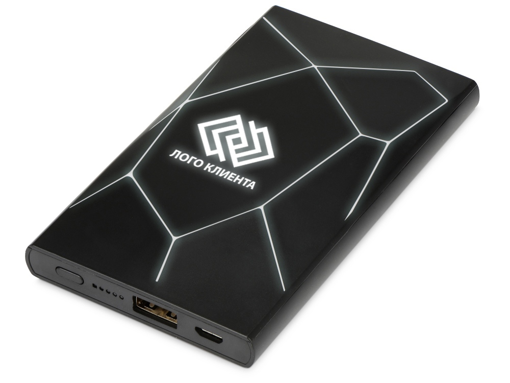 Портативное беспроводное зарядное устройство Geo Wireless, 5000 mAh, черный Портативное беспроводное зарядное устройство Geo Wireless, 5000 mAh, черный