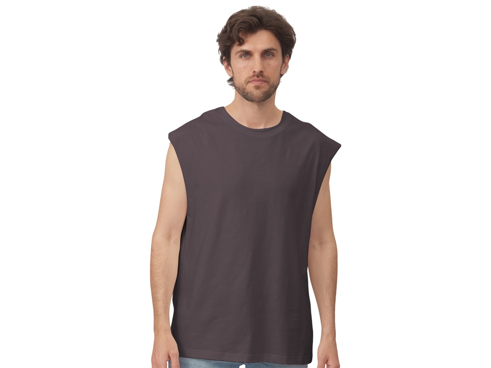 Майка оверсайз Berlin, унисекс, темно-серый