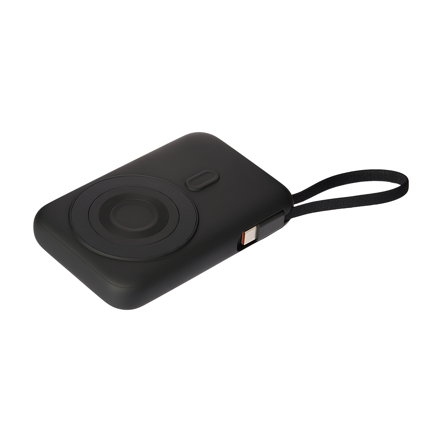 Внешний аккумулятор Комбо (Combo) 4-в-1 10000mAh с функцией беспроводной зарядки 15W, черный