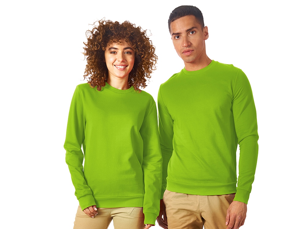 Свитшот Motion унисекс с начесом, зеленое яблоко Свитшот Motion унисекс с начесом, зеленое яблоко