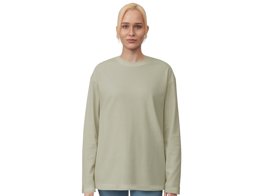 Футболка с длинным рукавом оверсайз Berlin унисекс оливковый