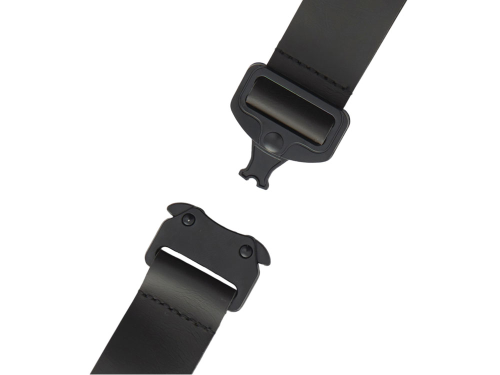 Отстегивающийся брелок-ремувка из эко-кожи Ninja, черный