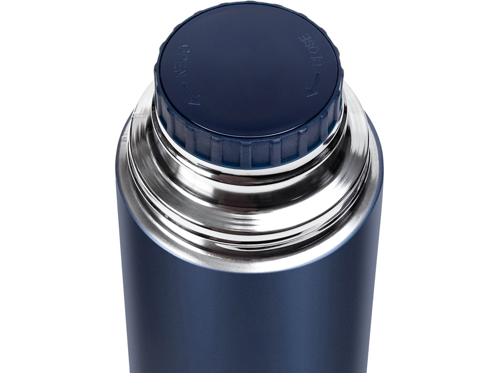 Термос Relaxika 101 (1 литр), темно-синий (без лого)