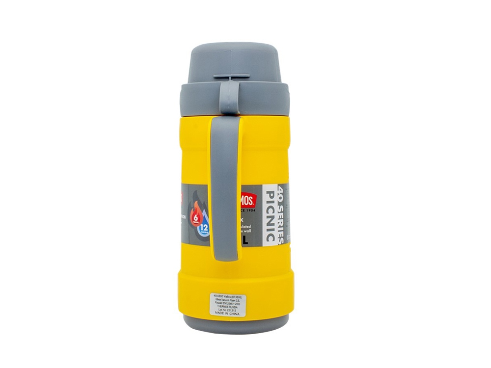 Термос со стеклянной колбой тм THERMOS PICNIC 40 Series Yellow 0,5L