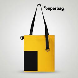 Шоппер Superbag Color (жёлтый с чёрным)