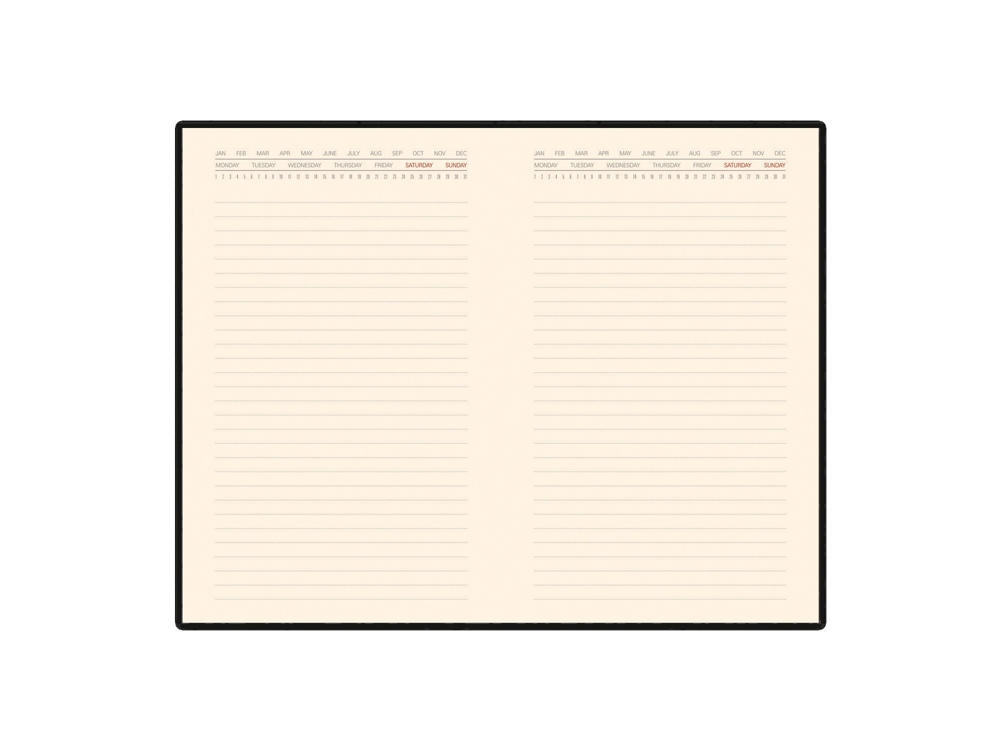 Ежедневник недатированный А5 Marseille, оранжевый