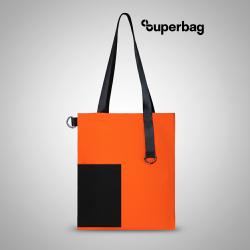 Шоппер Superbag Color (оранжевый с чёрным)