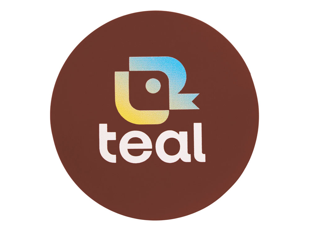 ПАТЧ КРУГ soft-touch (коричневый ) 6,0 х 6,0 см