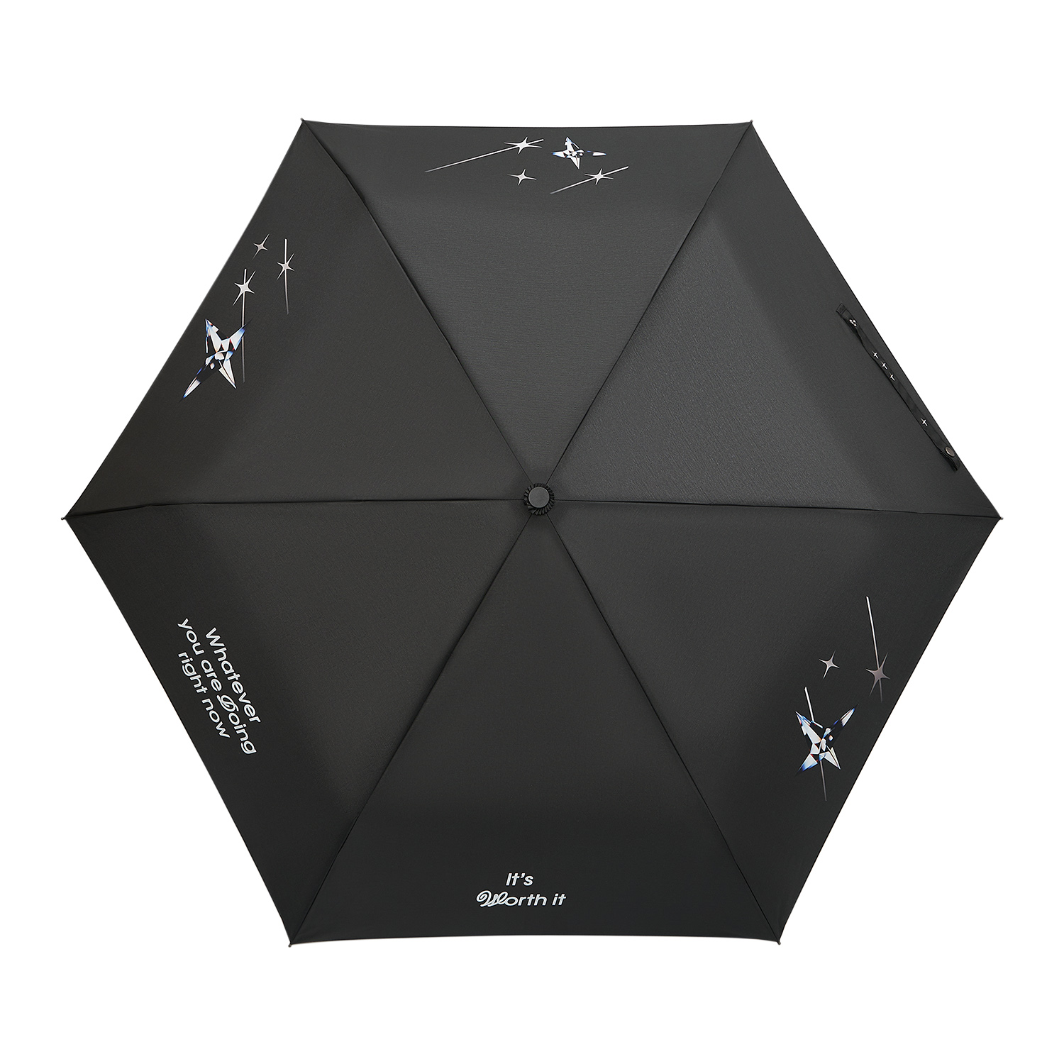 Зонт складной Филтон (Filton), черный с системой безопасности (Safety System)