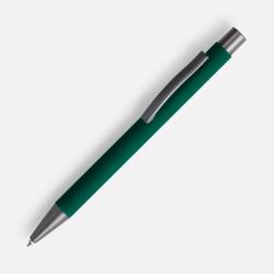 Ручка шариковая Atento Soft Touch, зеленая