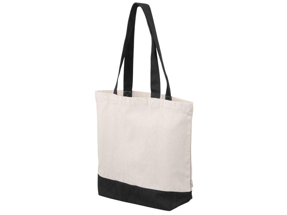 Сумка для шоппинга Cotton из переработанного хлопка 280 г, черный