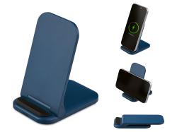 Беспроводное зарядное устройство Foldy, 15 Вт, темно-синий Беспроводное зарядное устройство Foldy, 15 Вт, темно-синий
