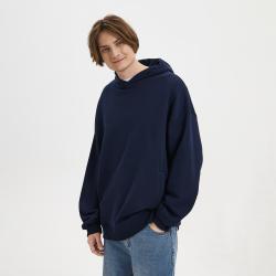 Худи оверсайз унисекс Фьюжн (Fusion), темно-синий, размер 3XL/4XL