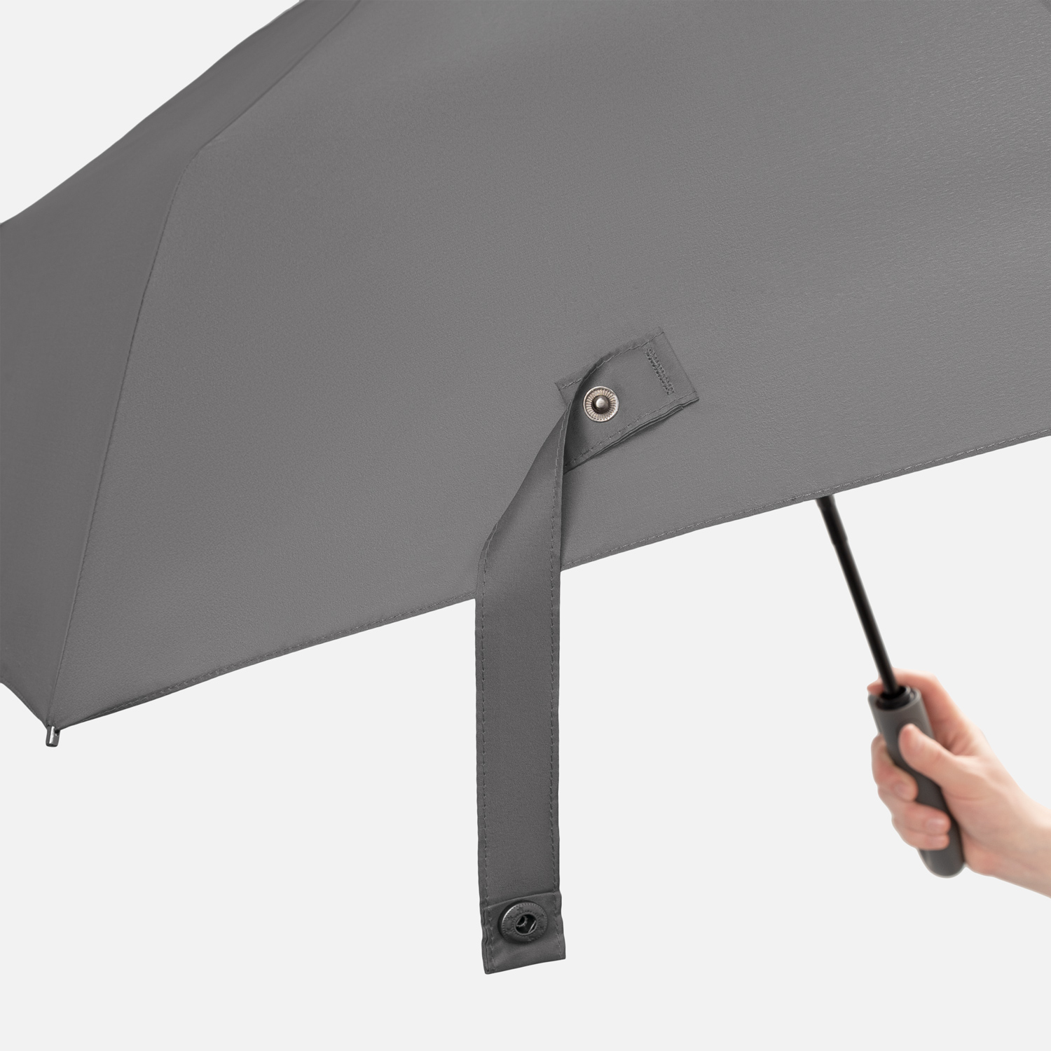 Зонт складной Азимут (Azimut), серый