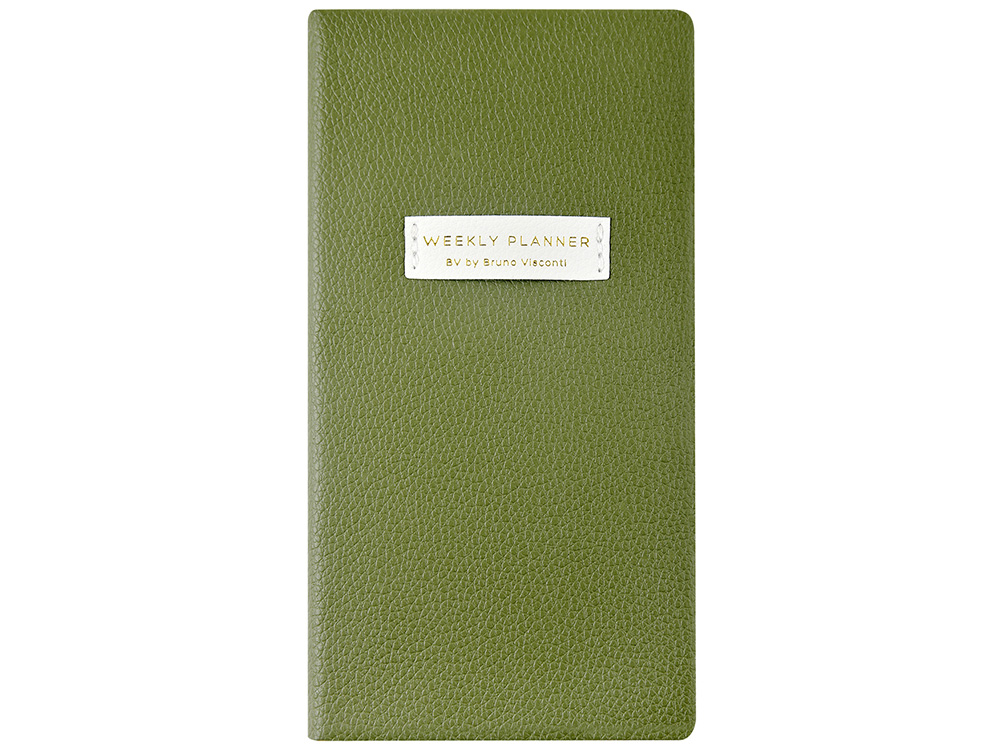 Еженедельник недатированный А6 Verde с нашивкой, зеленый Еженедельник недатированный А6 Verde с нашивкой, зеленый