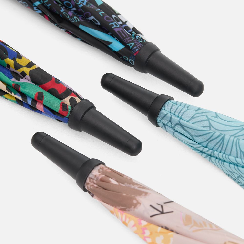 Зонт-трость Undercolor с полной запечаткой на заказ, с красными спицами