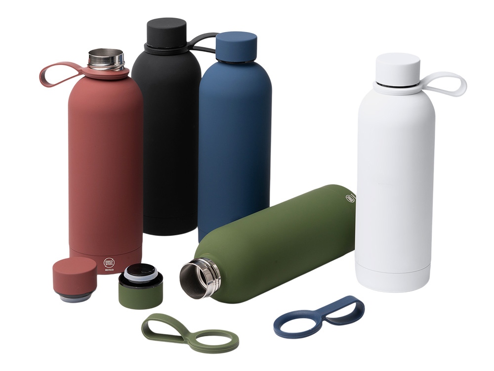 Термобутылка из переработанной нержавеющей стали 500 мл Сивас (SIVAS), синий нейви Термобутылка из переработанной нержавеющей стали 500 мл Сивас (SIVAS), синий нейви