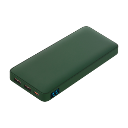Внешний аккумулятор с подсветкой Ancor PD Plus 10000 mAh, зеленый Внешний аккумулятор с подсветкой Ancor PD Plus 10000 mAh, зеленый