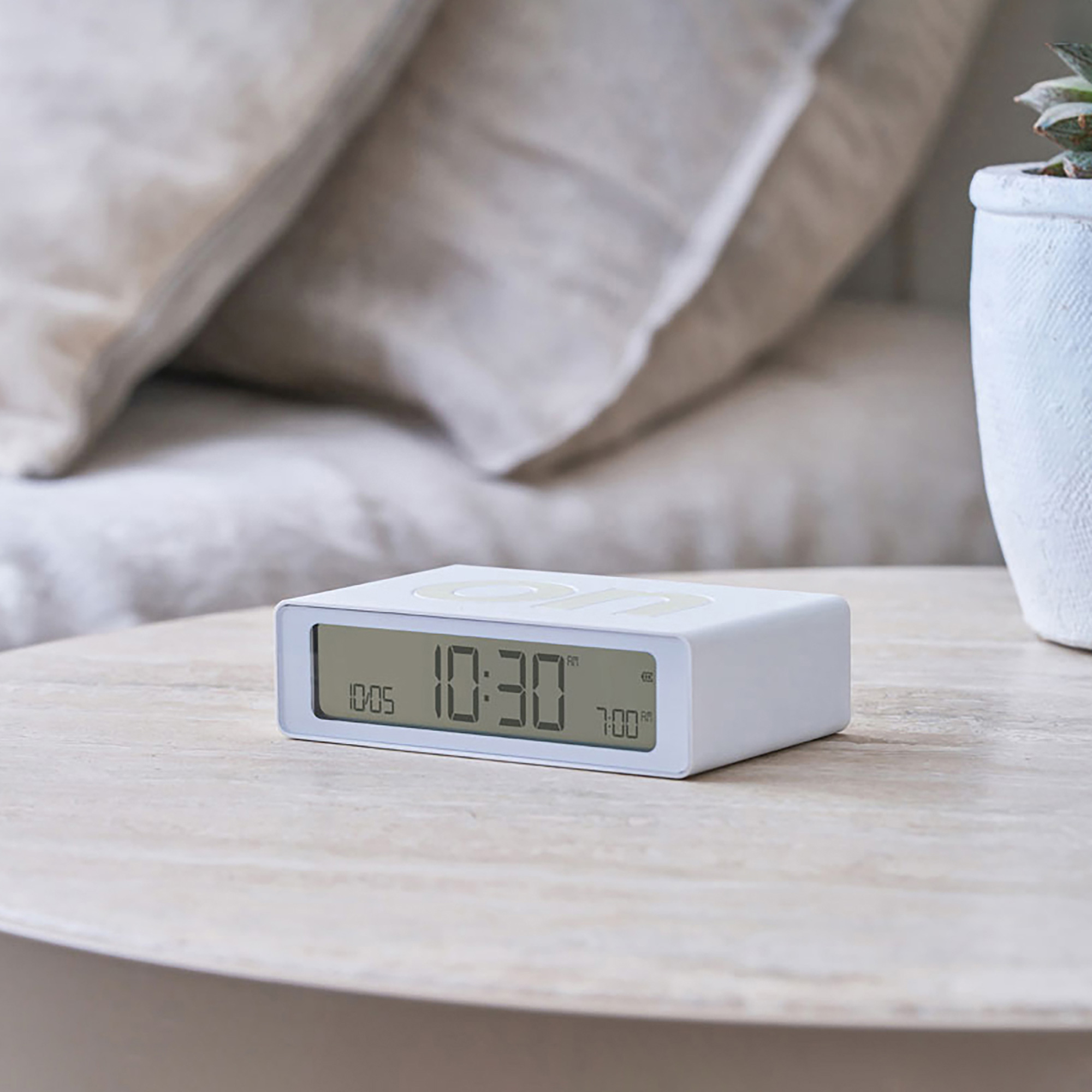 Часы настольные Flip Mini, белый