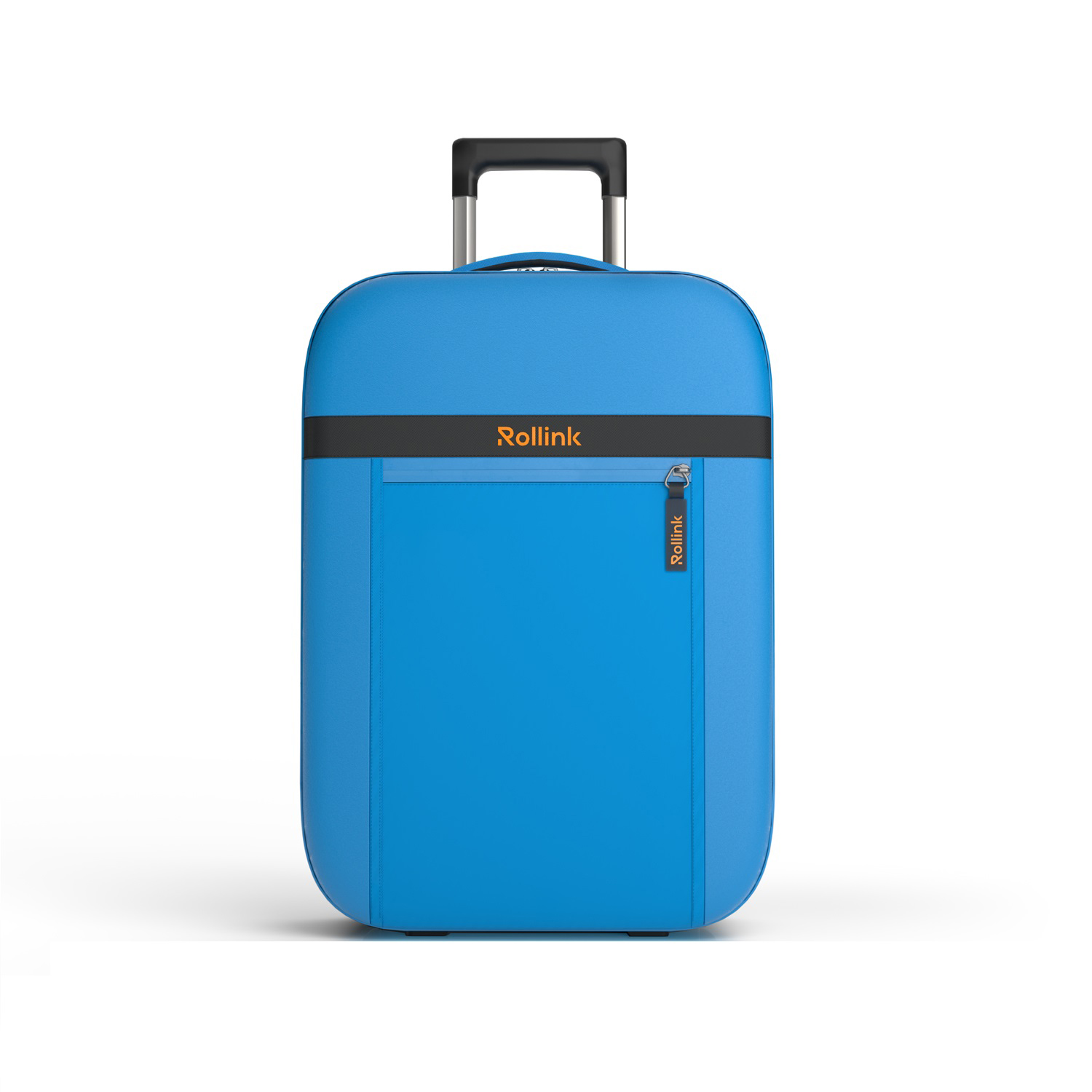 Чемодан складной Rollink Aura 55x40x20 см, 2 колеса, синий