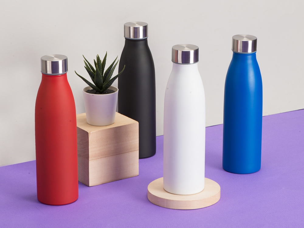 Стальная бутылка Rely, 800 мл, синий матовый