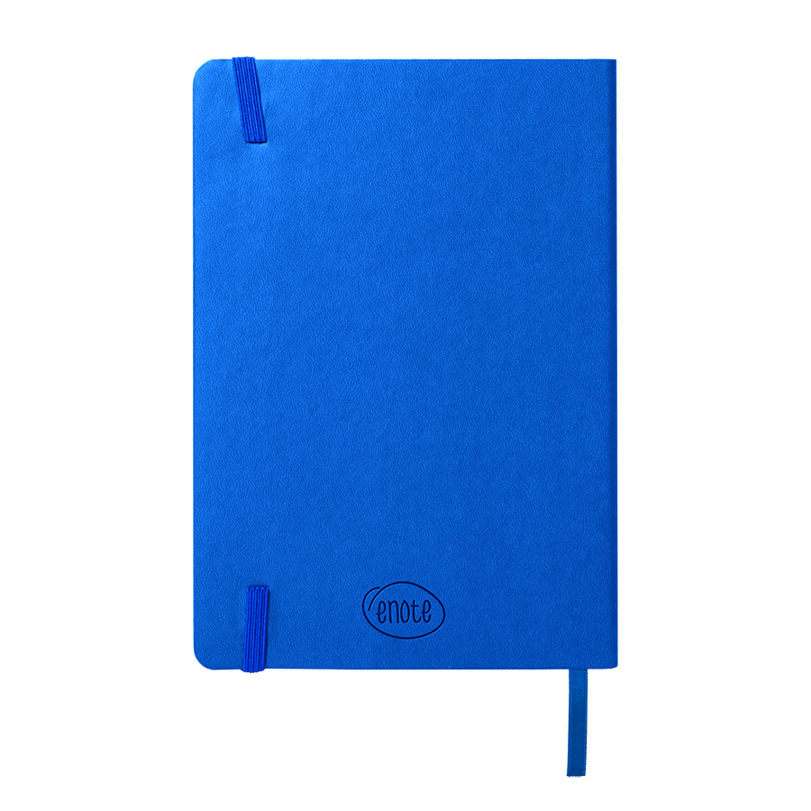 Бизнес-блокнот "RILY", формат А5,  синий ройал, блок в точку