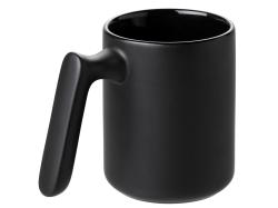 Кружка матовая с прямой ручкой Axio, 360 мл, черный