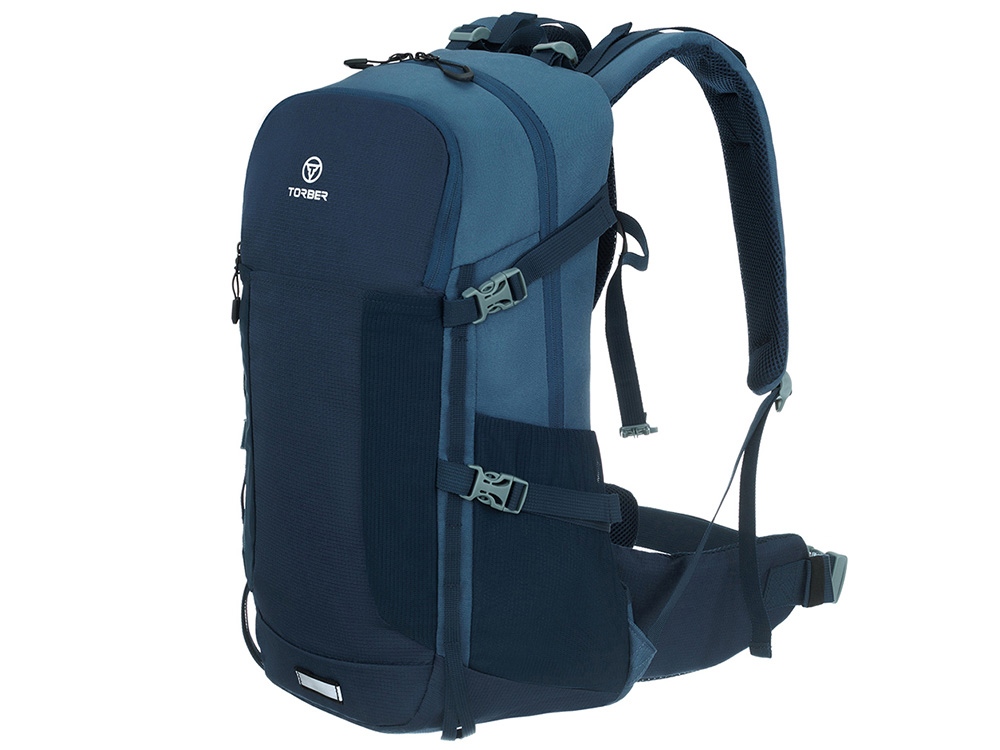 Туристический рюкзак TORBER КЕМПИНГ, синий, полиэстер, 31 х 51 х 14 см Туристический рюкзак TORBER КЕМПИНГ, синий, полиэстер, 31 х 51 х 14 см