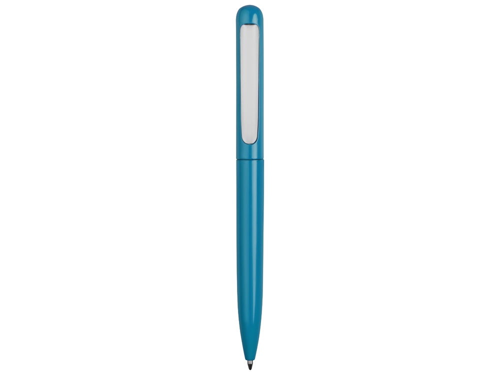Ручка металлическая шариковая Skate, голубой/серебристый