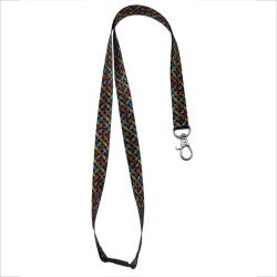 Ланъярд полноцветный Флип с карабином и замком безопасности, 15 мм