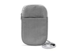 Сумка для мобильного телефона BUSNIX из вельветовой ткани, серый